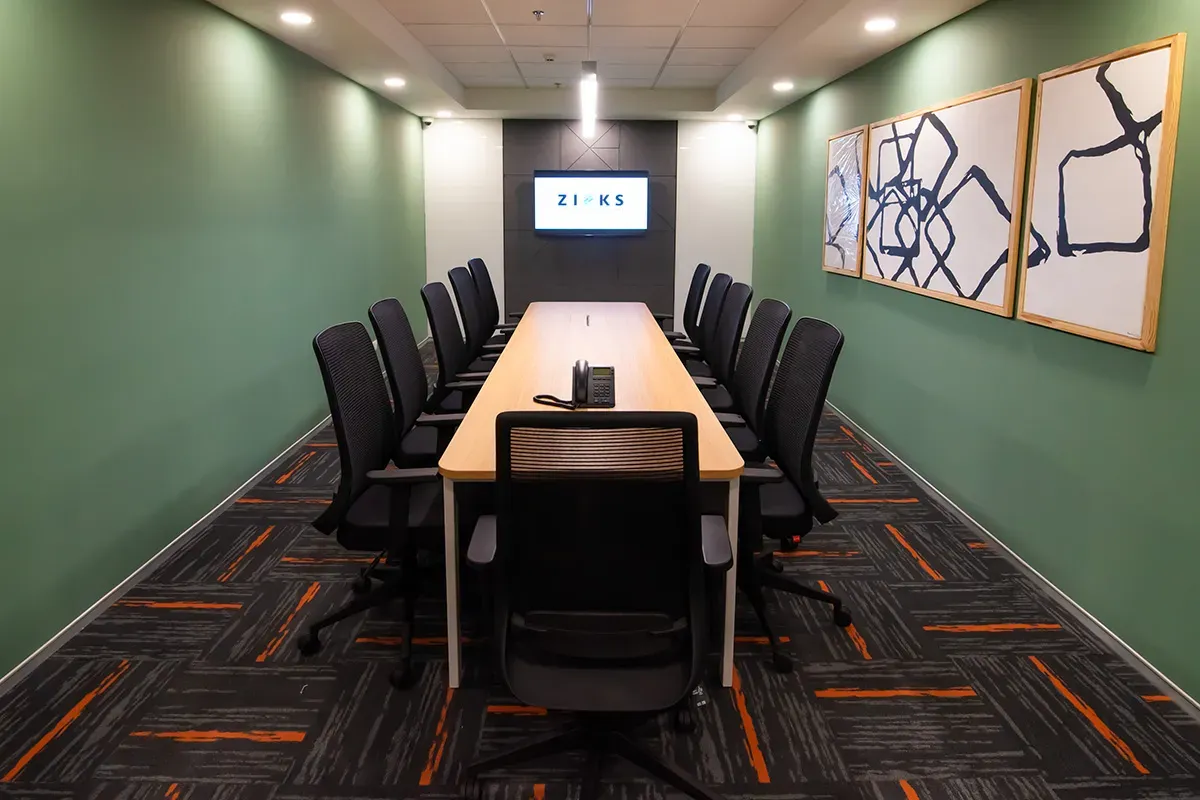 Conference hall with projector