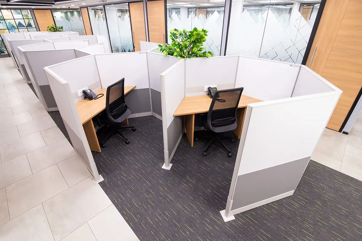 Personal pods in coworking space