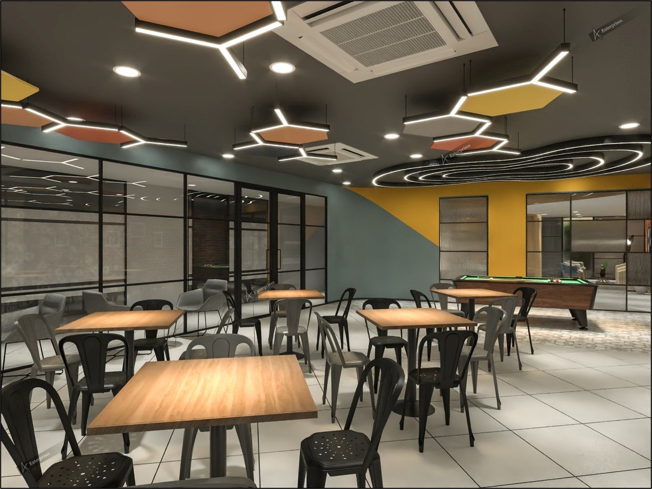social hub for connecting and relaxing