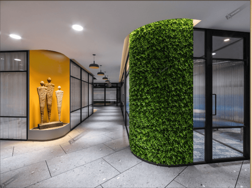 passage for easy access throughout the facility.